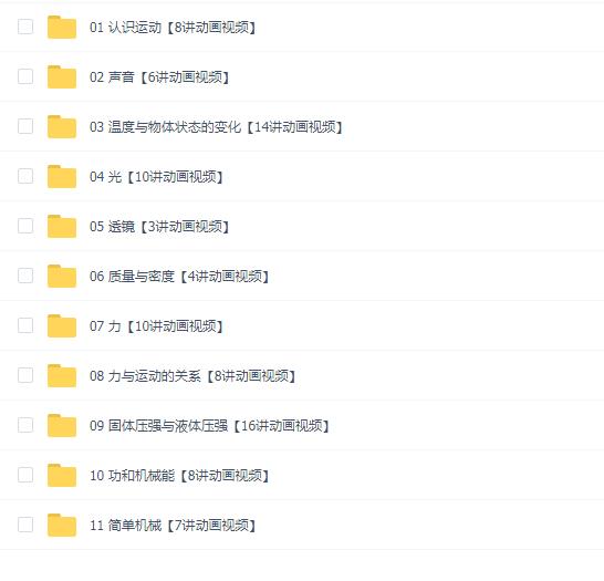 初中爆笑物理全套144集